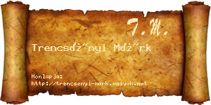 Trencsényi Márk névjegykártya